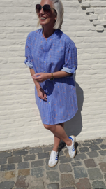 VIOLETTE cherry checkered dress