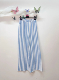 SANDY striped sponge pants pastel blue
