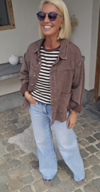 THE PERFECT JEANS jacket chocolat