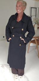 KAROLINA trench coat black