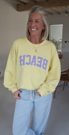 BEACH sweatshirt yellow