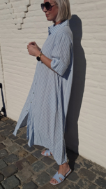 CELESTE maxi dress soft blue curve