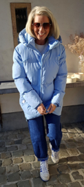 TRIX shorter winter puffer coat blue
