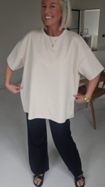 STANNIE short-sleeved sweatshirt beige