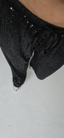MILI glitter pants black