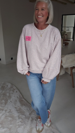 LEONIE heart sweatshirt grey