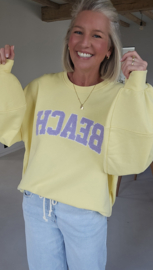 BEACH sweatshirt yellow