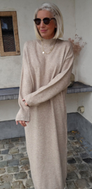 CARLA maxi knit dress soft camel tall line