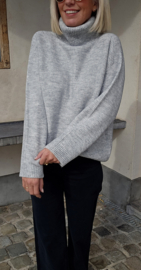 SNUGGLE loose turtleneck knit softer grey