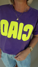 CIAO cotton T-shirt purple