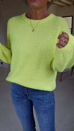 CHARLIZE supersoft knit neon yellow