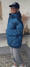 TISHA fancy coat teal