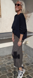 LEO maxi skirt khaki black