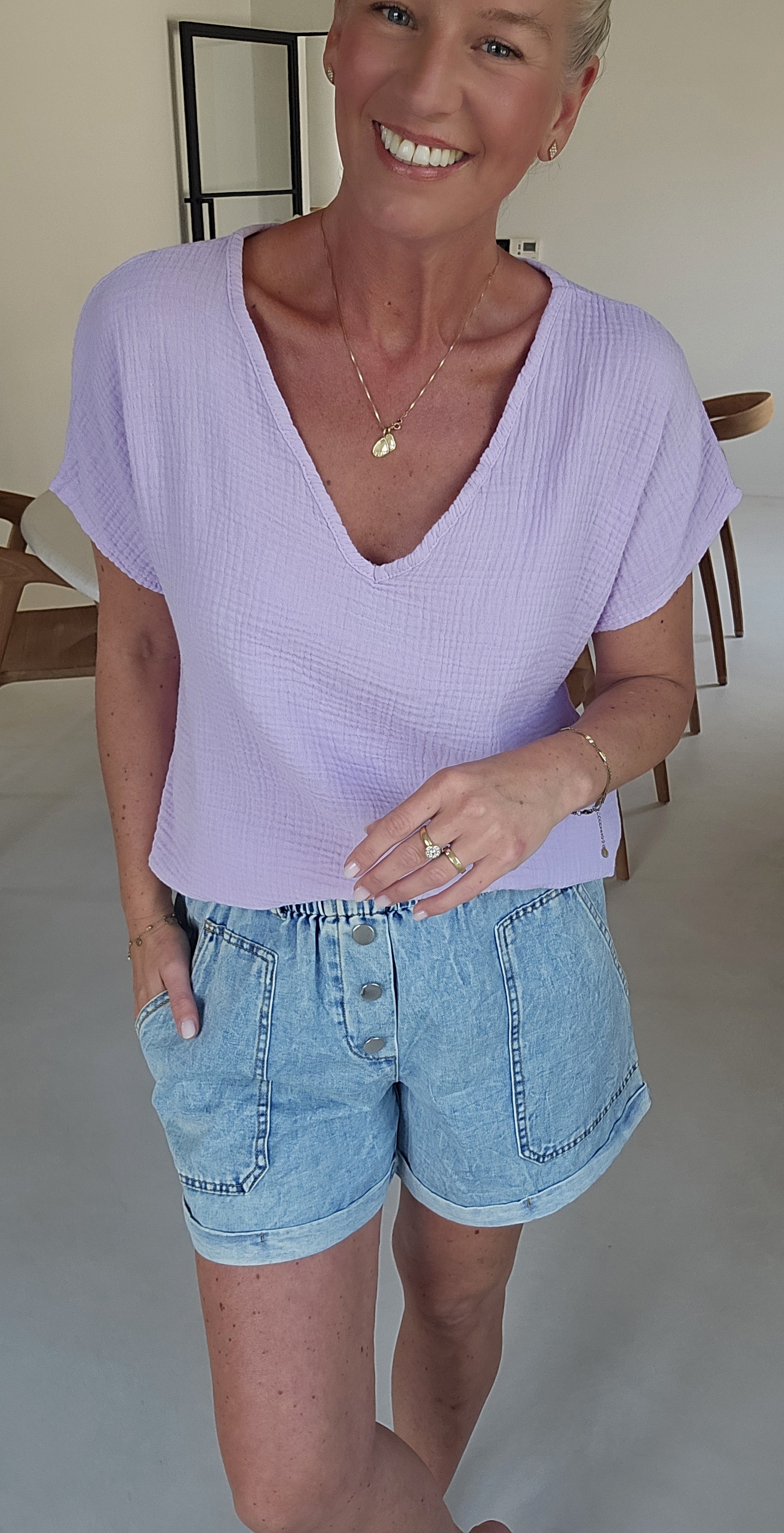 AMALFI tetra tee lilac