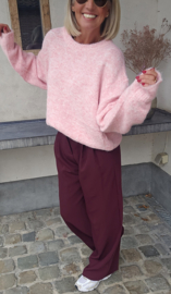 BEZIERS soft knit mêlee pink