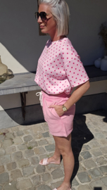 BREEZY DOTS top pink