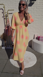 POSITANO maxi tetra dress sunny yellow