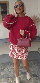 JUNE fleece sweatshirt burgundy