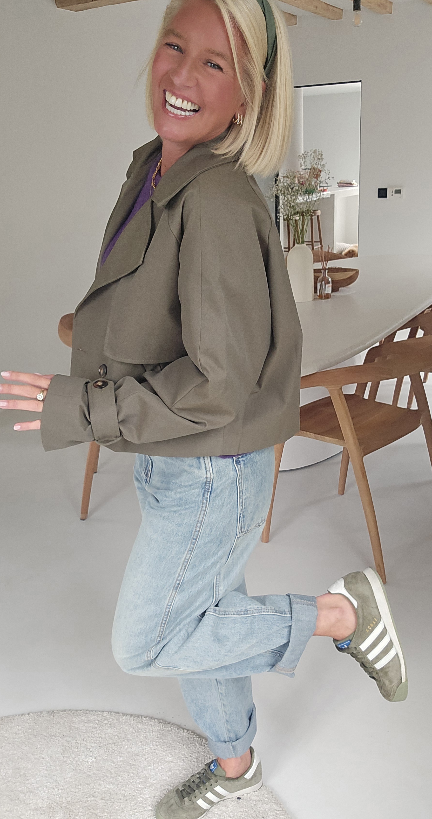 NINNE short trench khaki