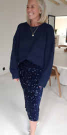 ARIA glitter skirt navy