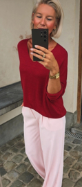 BUYorCRY summer knit burgundy