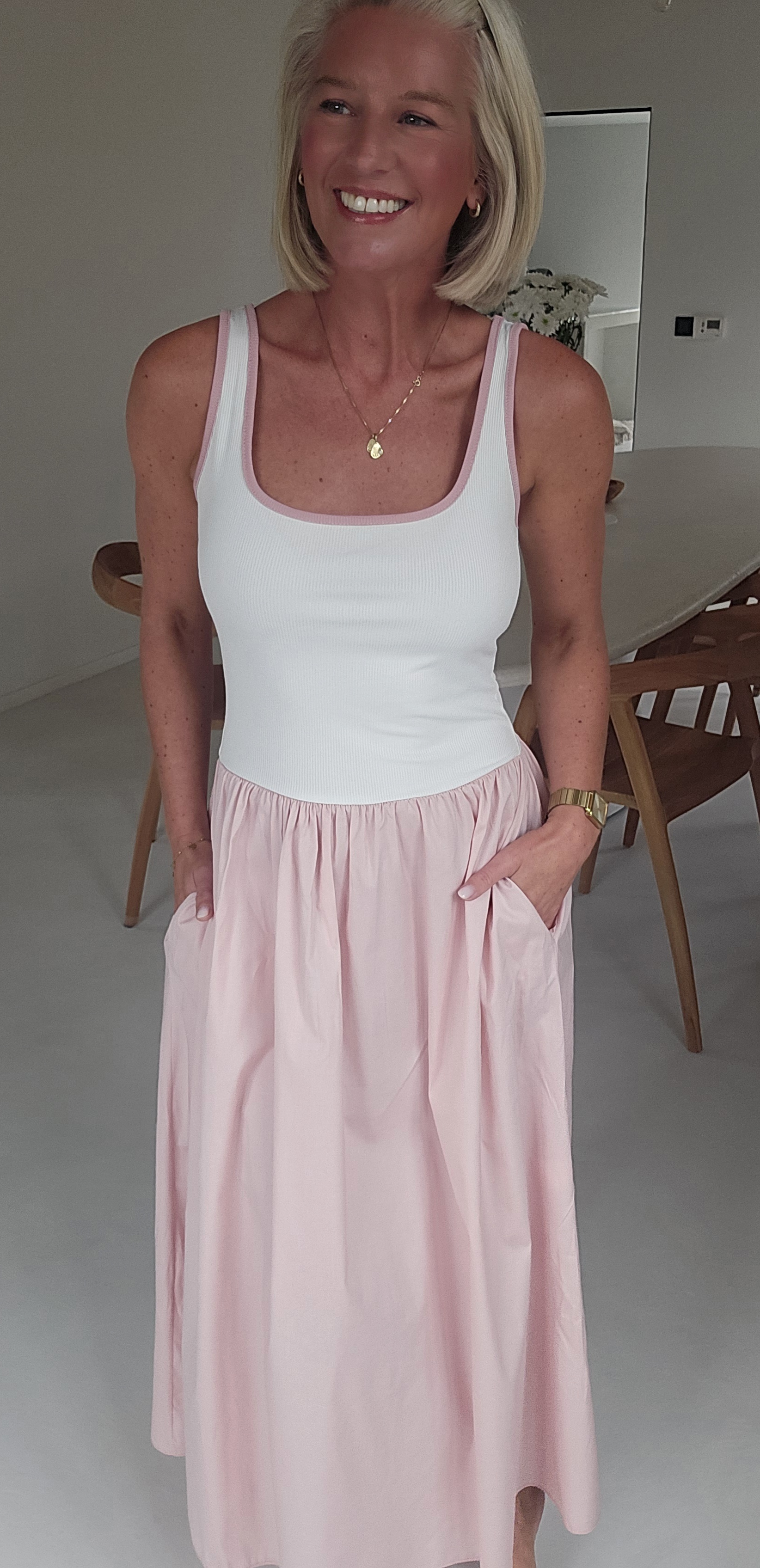 LOVI maxi dress soft pink