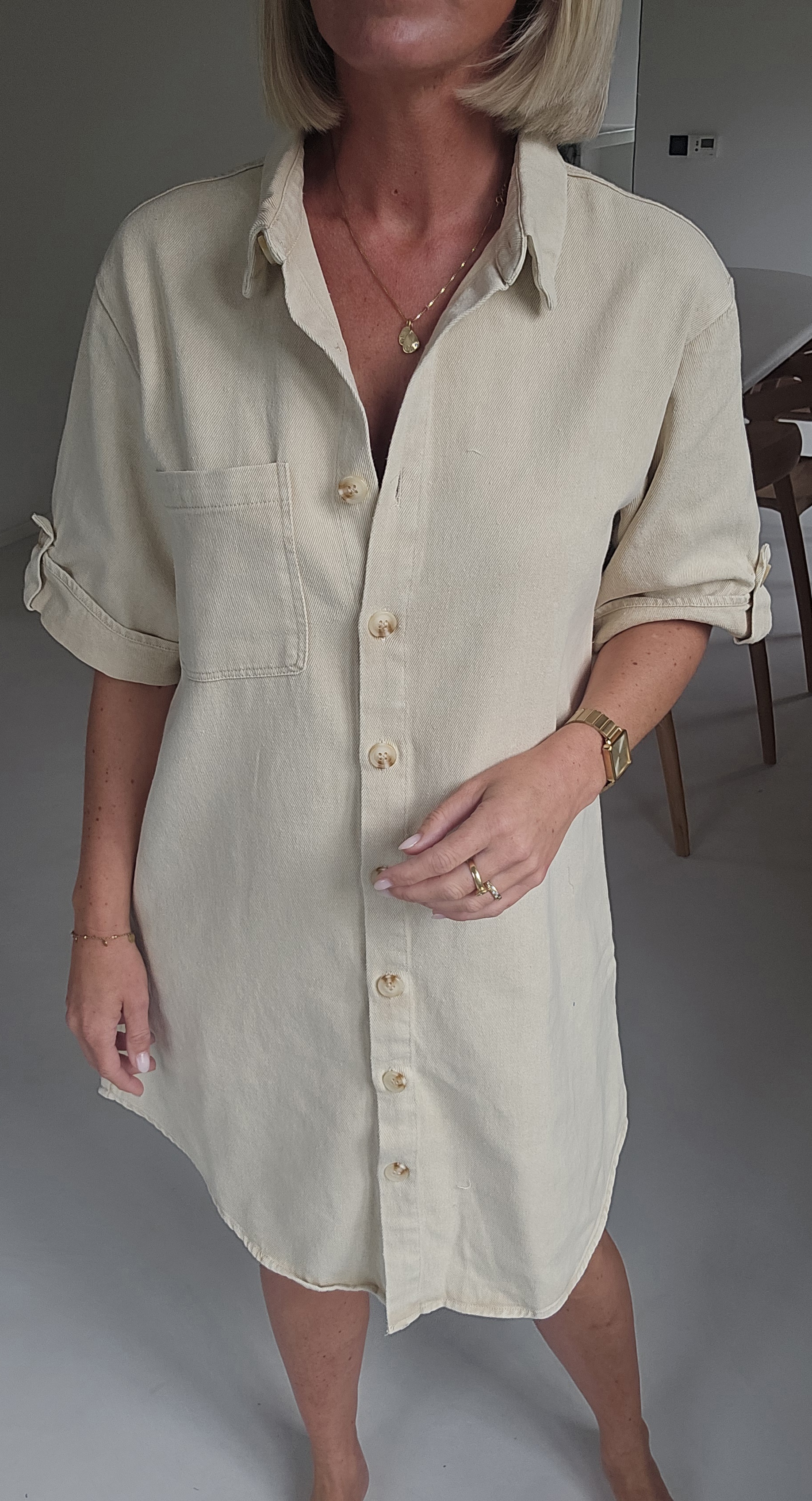 THE PERFECT JEANS 3 dress beige
