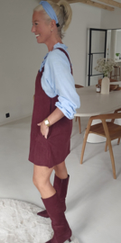 SAAR corduroy dress burgundy