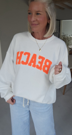 BEACH sweatshirt white