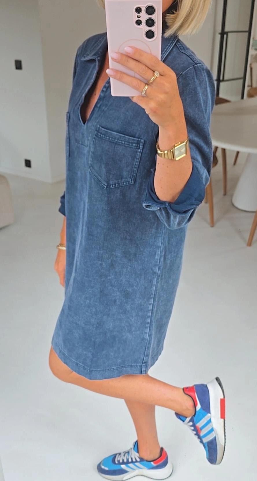 THE PERFECT JEANS 2 longsleeve dress navy