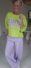 SOHO cotton sweatshirt lime