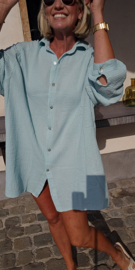 AMALFI tetra shirt dress pastel mint