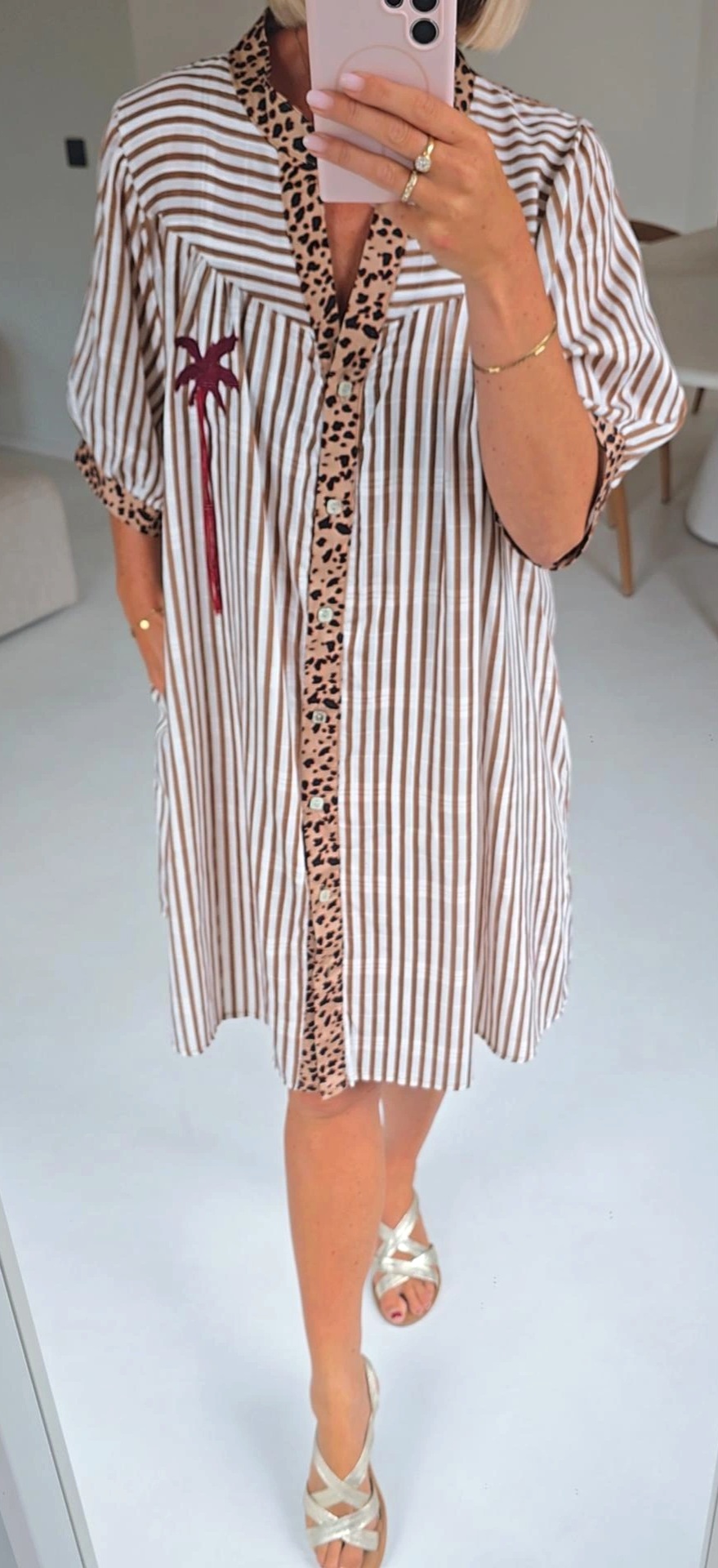 PALMTREE 2 beach dress camel