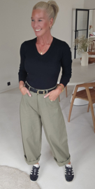 MILIA v-neck basic knit black
