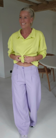 BENEDICTE loose wide leg pants lilac