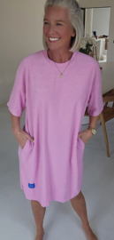ADELINE midi terry dress pink