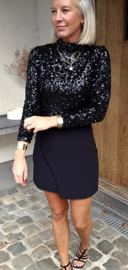 SHINE cropped top black