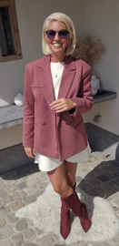 KAE suede blazer darker old pink