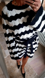 GABRIELLA striped knit dress