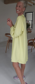 ARIEL sweatshirt dress yellow