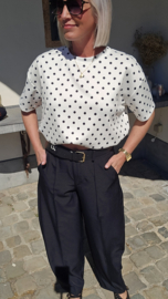 BREEZY DOTS top white