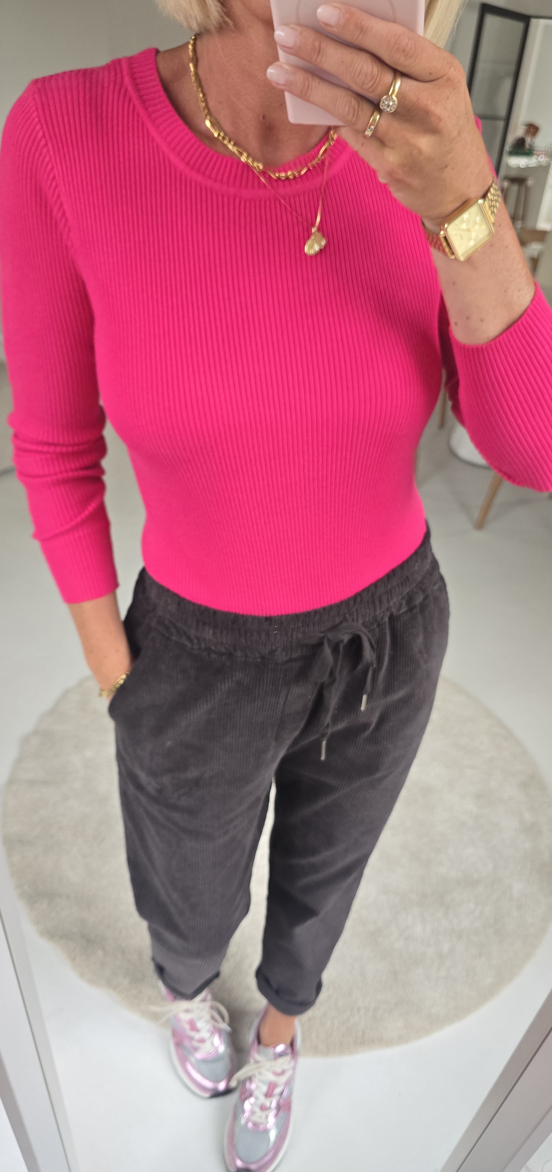 MILIA basic knit fuschia