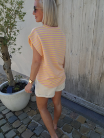 STRIPED BREEZE top pink yellow