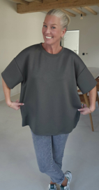 STANNIE short-sleeved sweatshirt khaki
