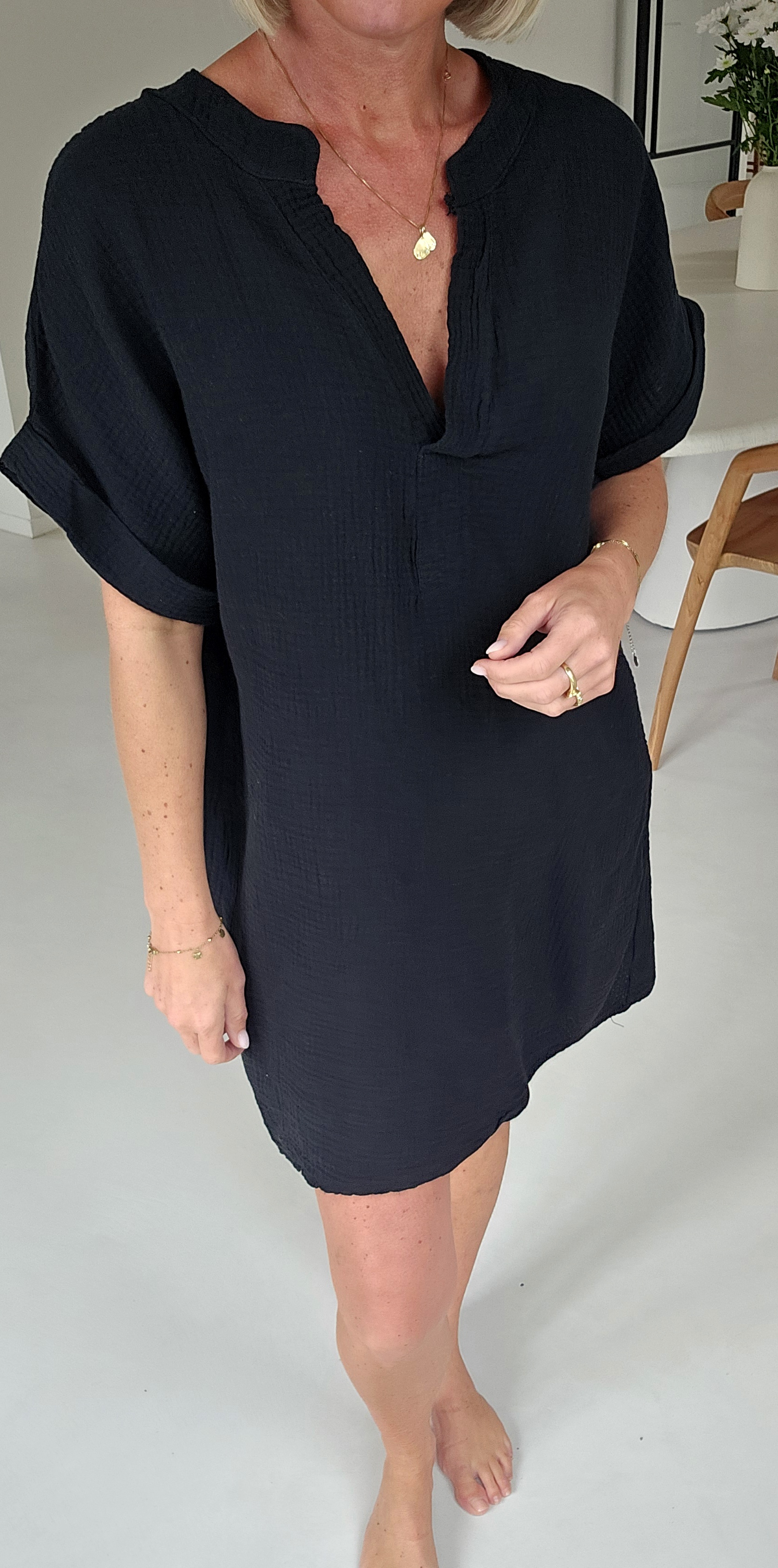 JOYOSA tetra dress black