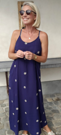 ELOISE maxi viscose dress navy