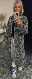 LEO maxi corduroy coat