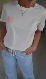 STARFISH cotton T-shirt neon pink