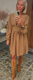 JAYLIN viscose dress camel