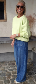 HAPPY IN A MILLION LITTLE WAYS sweatshirt lemon